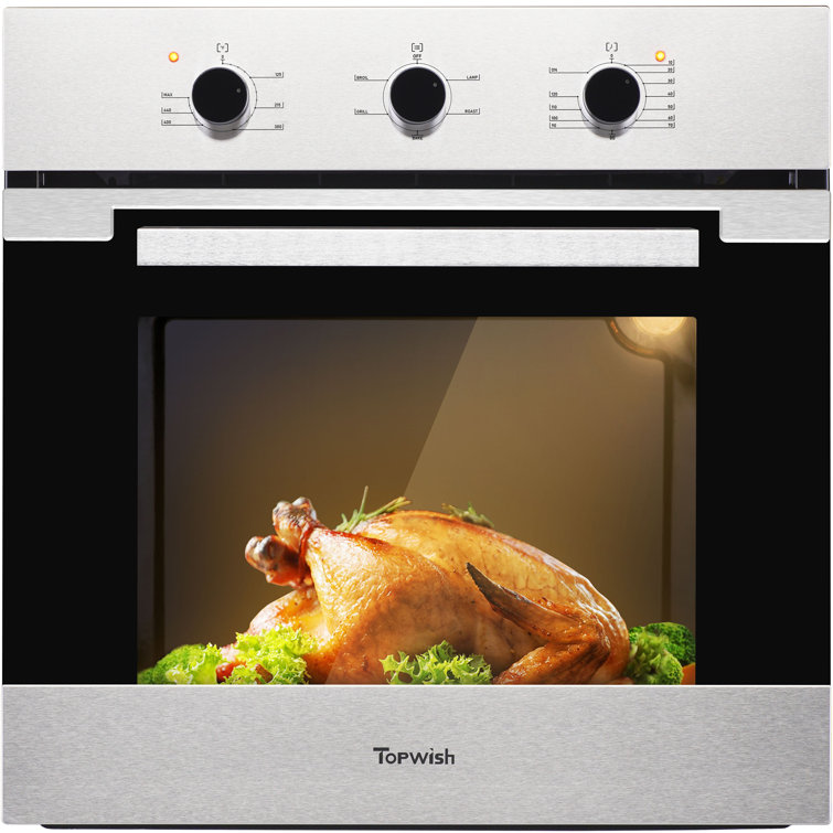 TOPWISH 24" 2.3 Cubic Feet Electric Wall Oven